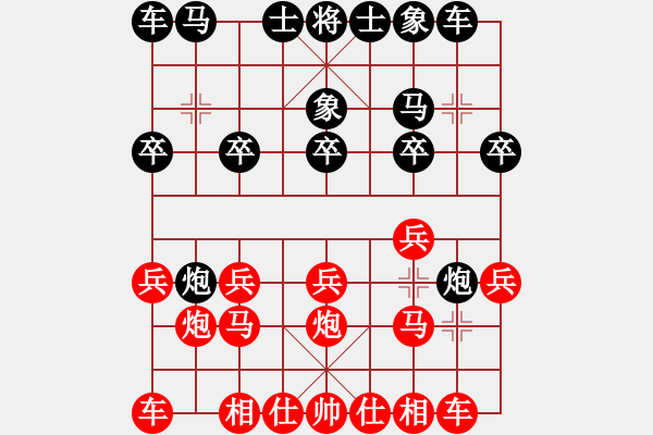 象棋棋譜圖片：第1屆九天棋院杯象棋邀請賽第3輪任占國先勝周偉.XQF - 步數(shù)：10 