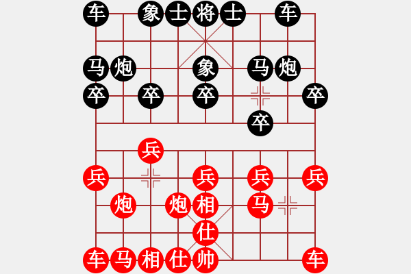 象棋棋譜圖片：林川博 先和 柳曉山 - 步數(shù)：10 