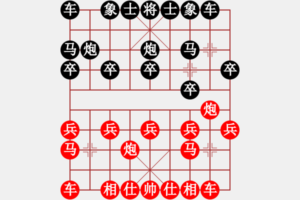 象棋棋譜圖片：20230514 后和朱航宇 仕角炮對右中炮 紅炮八進(jìn)二 馬二進(jìn)一 - 步數(shù)：10 