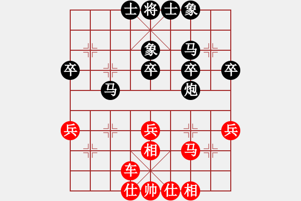 象棋棋谱图片：徐天红     先和 柳大华     - 步数：40 