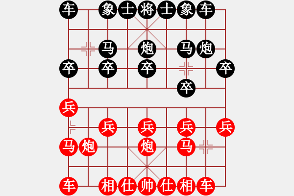 象棋棋譜圖片：橫才俊儒[292832991] -VS- 灌漿無處不在[2814269310] - 步數(shù)：10 