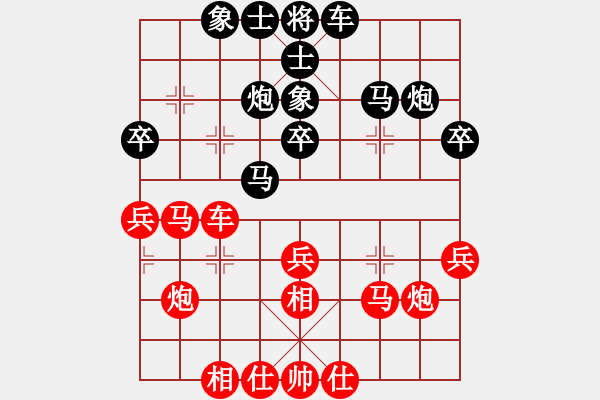 象棋棋譜圖片：凱哥(2段)-負-李佳億(6段) - 步數：30 