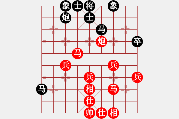 象棋棋譜圖片：中炮七路馬戰(zhàn)勝屏風(fēng)馬右橫車（巫師大師級） - 步數(shù)：60 