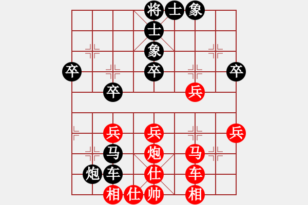 象棋棋譜圖片：朱希毛91負咪松做咪93 - 步數(shù)：40 