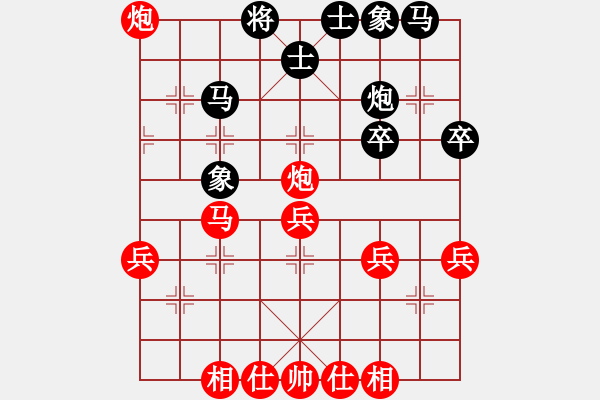 象棋棋譜圖片：飄弈(9級)-勝-梁山臥龍(3段) - 步數：40 