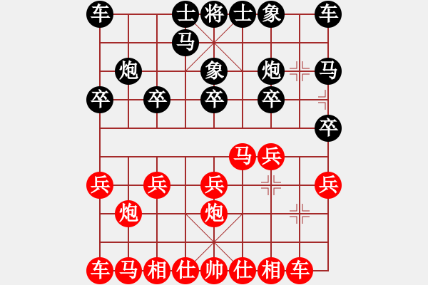 象棋棋譜圖片：棋緣閣GG仙人指路[1178507779] 和 芳棋(純?nèi)讼缕?[893812128] - 步數(shù)：10 