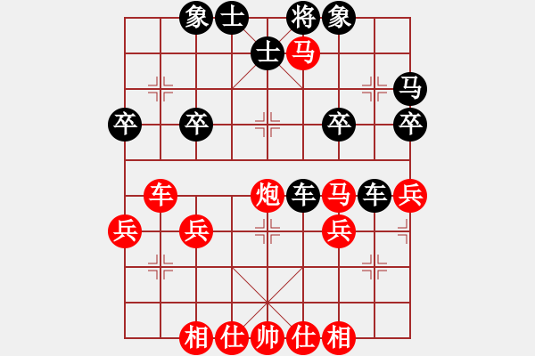 象棋棋譜圖片：寶坻第三(9級)-負(fù)-殺王先射馬(9級) - 步數(shù)：38 