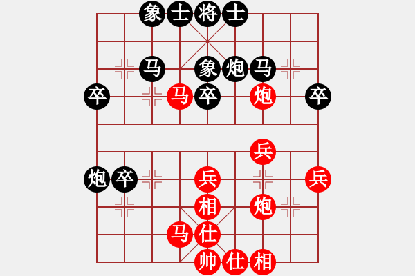 象棋棋譜圖片：灑瀟(9星)-勝-廊坊市亞軍(風(fēng)魔) - 步數(shù)：40 