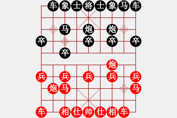 象棋棋譜圖片：X巡河炮先負(fù)M - 步數(shù)：10 