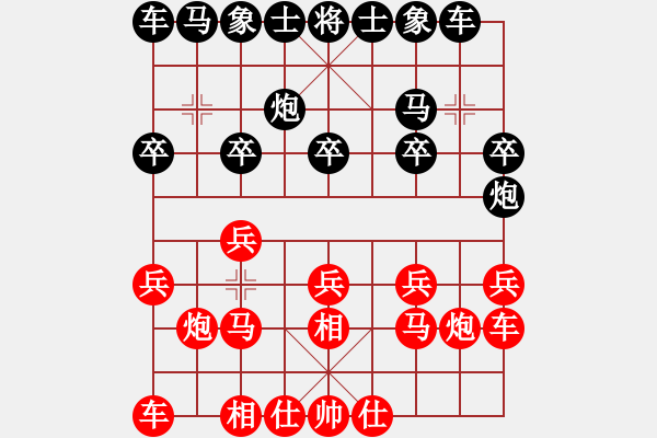 象棋棋谱图片：◆咿呀咿呀哟◇[红] -VS- 两头蛇[黑] - 步数：10 