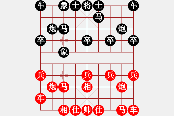 象棋棋譜圖片：順象局 - 步數(shù)：10 