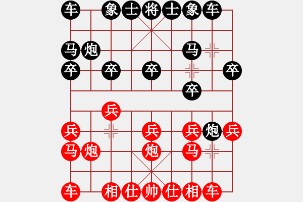 象棋棋譜圖片：‖棋家軍‖皎月[2739506104] -VS- 林子[5702482] - 步數(shù)：10 