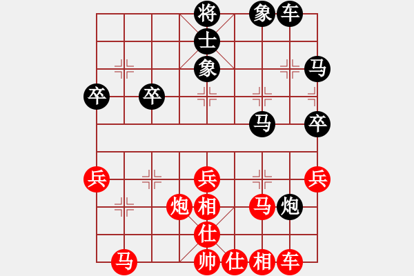 象棋棋譜圖片：肇東棋大圣(7段)-和-紀(jì)人王(8段) - 步數(shù)：31 