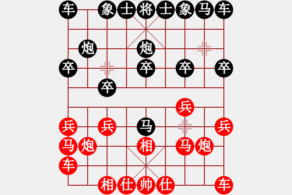 象棋棋谱图片：第一局 杭县关春林(先) 平阳谢侠逊(和) - 步数：10 