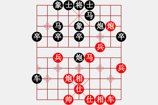 象棋棋譜圖片：劉得青山[377415976] -VS- 橫才俊儒[292832991]（晴天霹靂） - 步數(shù)：30 