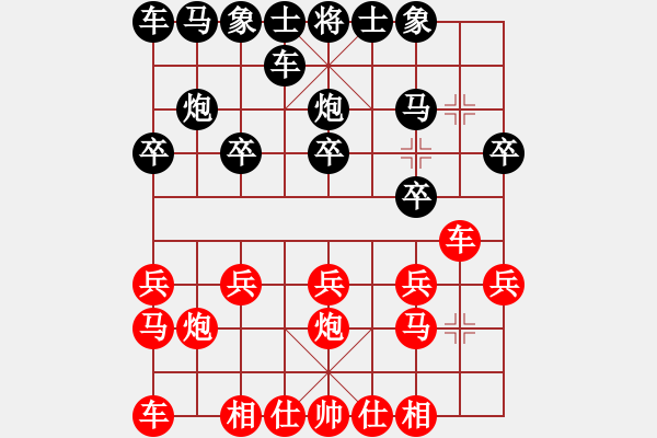 象棋棋譜圖片：順炮 zzbdwm和棋 - 步數：10 