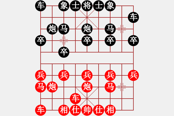 象棋棋譜圖片：橫才俊儒[292832991] -VS- 兔子尾巴[2507335659] - 步數(shù)：10 