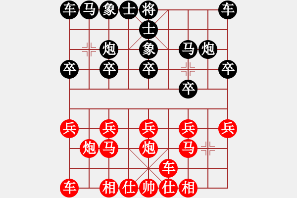 象棋棋譜圖片：橫才俊儒[292832991] -VS- 棋x[476521010] - 步數(shù)：10 