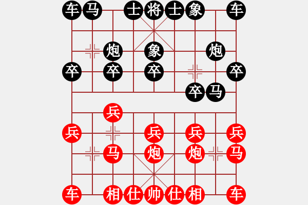 象棋棋譜圖片：王仁穎先勝練榮和 仙人指路 - 步數(shù)：10 