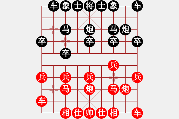 象棋棋譜圖片：水頁[570374547] 勝 心有林夕[327036326] - 步數(shù)：10 