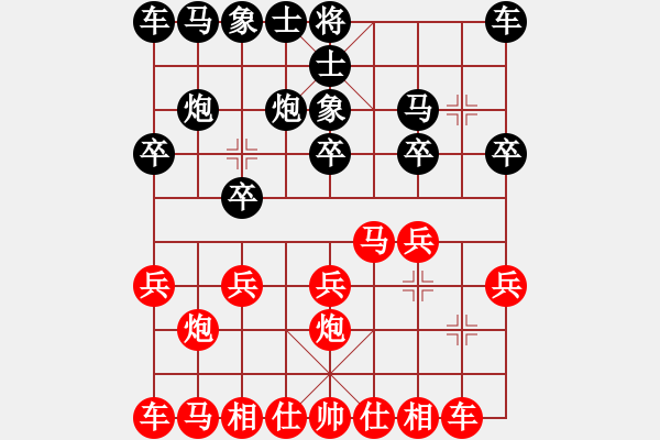 象棋棋譜圖片：高軍 先勝 楊旭 - 步數(shù)：10 