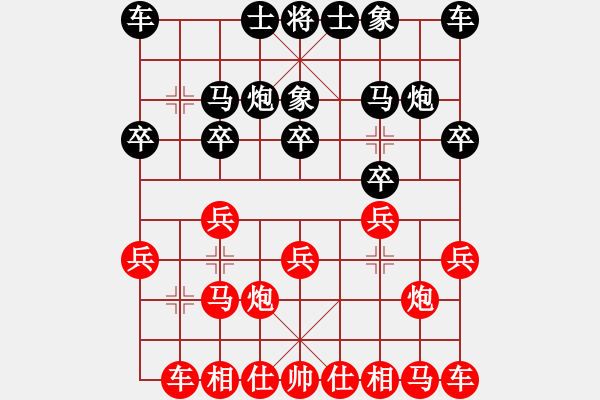 象棋棋谱图片：仙人指路对飞象局2 - 步数：10 