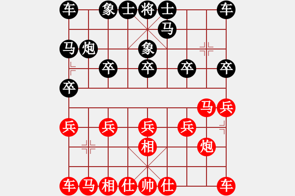 象棋棋譜圖片：轉(zhuǎn)角馬轉(zhuǎn)角失靈，臥槽馬棄車(chē)成殺 - 步數(shù)：10 