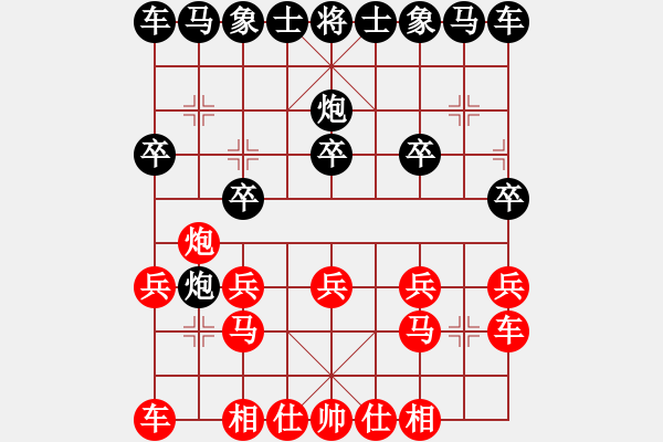 象棋棋譜圖片：敢死炮布局17 - 步數(shù)：10 