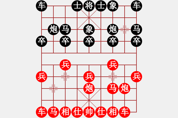 象棋棋譜圖片：帥哥下象棋 先勝 五七炮 - 步數(shù)：10 