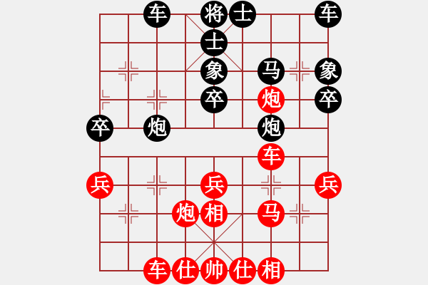 象棋棋譜圖片：bbboy002(8級)-和-ccbbgg(8級) - 步數(shù)：40 