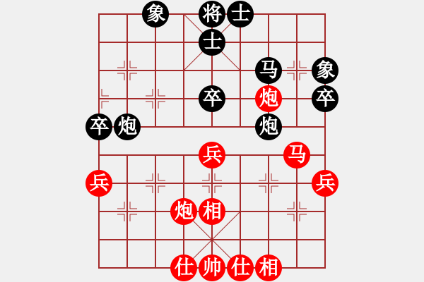 象棋棋譜圖片：bbboy002(8級)-和-ccbbgg(8級) - 步數(shù)：50 