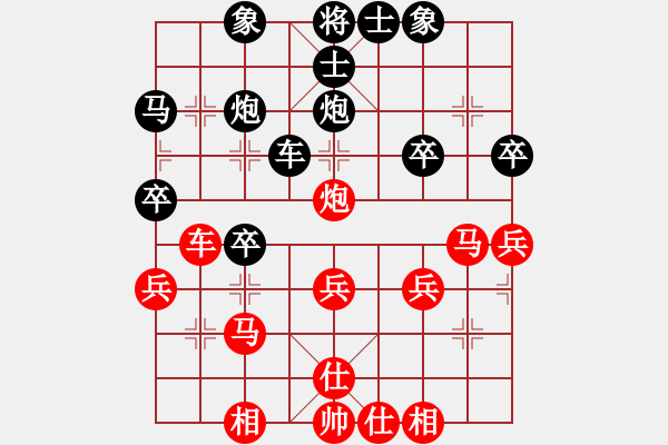 象棋棋譜圖片：獨(dú)孤總失敗(2級(jí))-負(fù)-沖天大將軍(3級(jí)) - 步數(shù)：30 