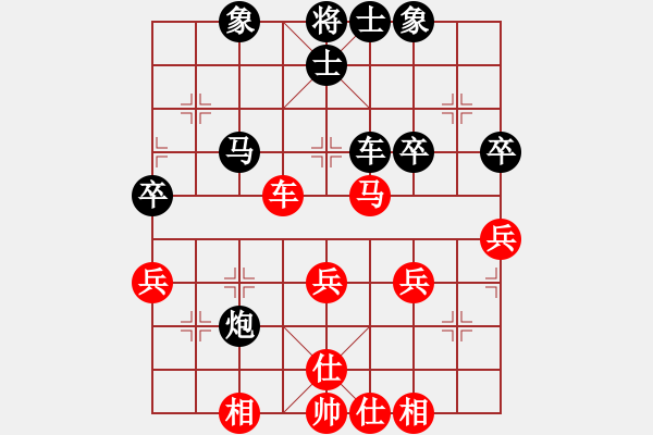 象棋棋譜圖片：獨(dú)孤總失敗(2級(jí))-負(fù)-沖天大將軍(3級(jí)) - 步數(shù)：40 