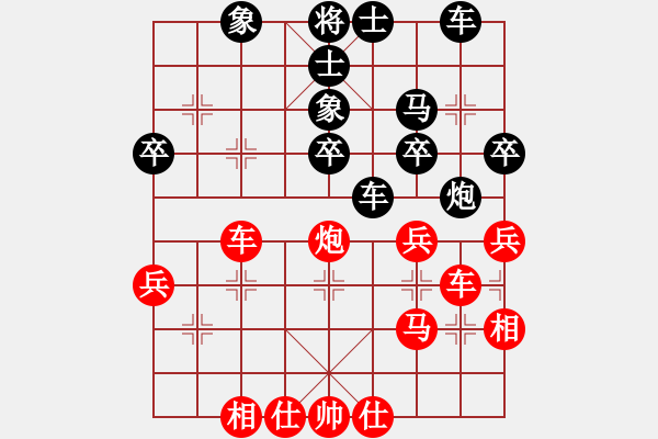 象棋棋譜圖片：xxix(6段)-和-嘉應(yīng)第一槍(8段) - 步數(shù)：40 