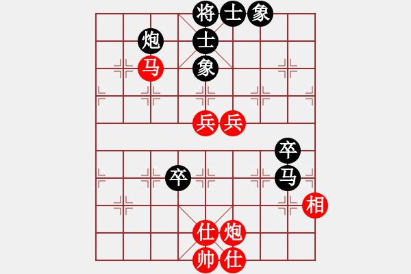 象棋棋譜圖片：何靜 負(fù) 馬麟 57炮3兵 屏馬3卒右象 紅車平6 - 步數(shù)：100 