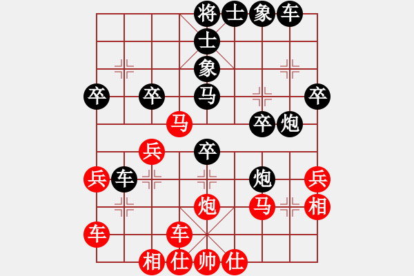 象棋棋譜圖片：橫才俊儒[292832991] -VS- 林樂(lè)[623357752] - 步數(shù)：30 