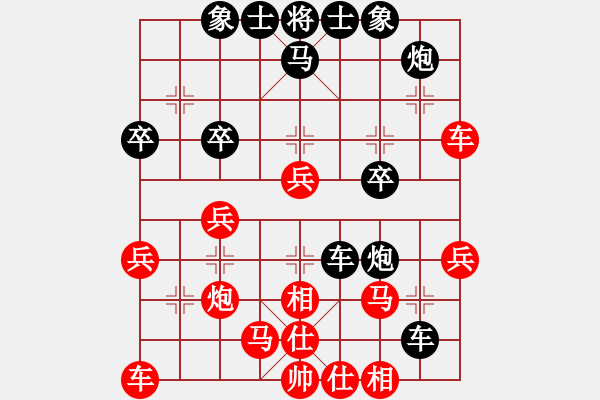 象棋棋譜圖片：風(fēng)馳電掣(5r)-負(fù)-華山棋琪琪(5r) - 步數(shù)：30 