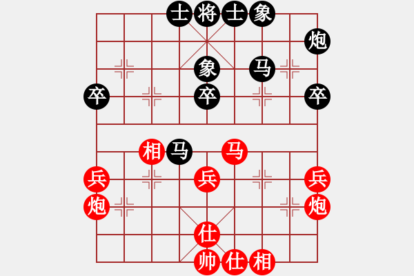 象棋棋譜圖片：去棋中論壇(月將)-和-海屋添籌(6段) - 步數(shù)：40 