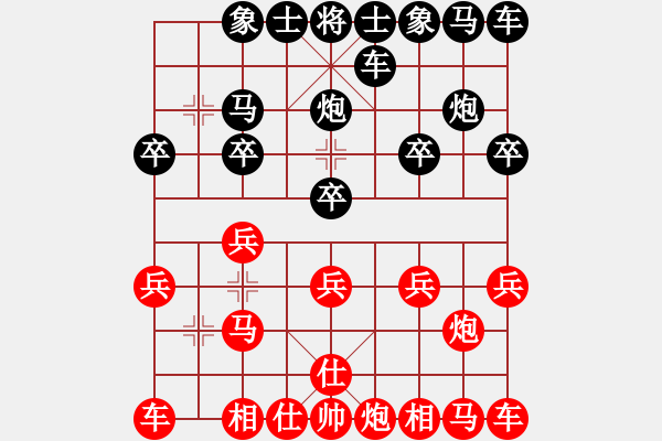 象棋棋譜圖片：軟三 卍[紅] -VS- 橫才俊儒[黑] - 步數(shù)：10 