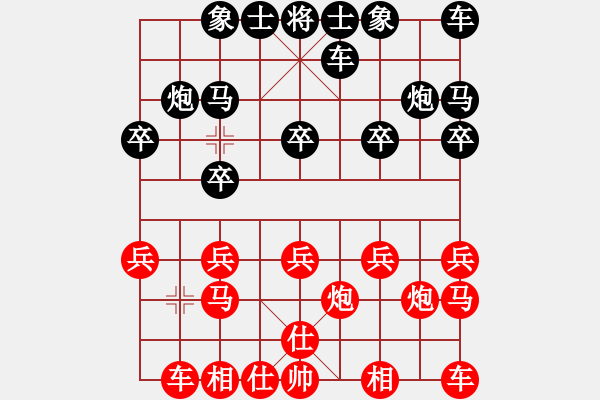 象棋棋譜圖片：挖墻角zzz紅負(fù)葬心【過(guò)宮炮對(duì)橫車】 - 步數(shù)：10 