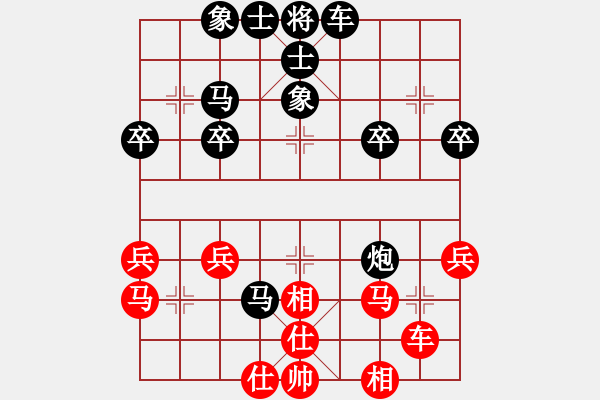 象棋棋譜圖片：zbf-1234紅負(fù)葬心【中炮對(duì)列炮】 - 步數(shù)：30 