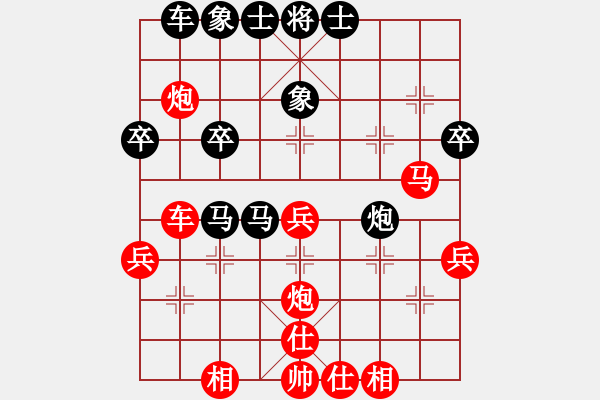 象棋棋譜圖片：起馬對黑7路卒飛左象（旋風V7.0拆棋）紅勝 - 步數(shù)：40 