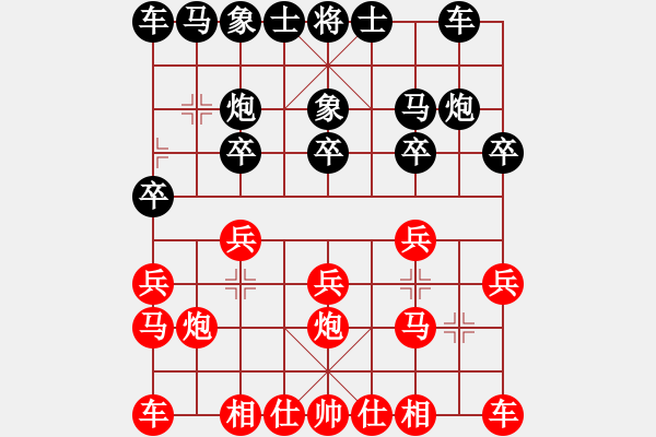 象棋棋谱图片：中美美(无极)-负-好想赢盘棋(天罡) - 步数：10 