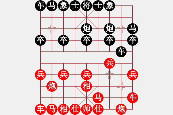 象棋棋譜圖片：失意人生680714紅負(fù)葬心【仙人指路飛相對(duì)卒底炮】 - 步數(shù)：10 