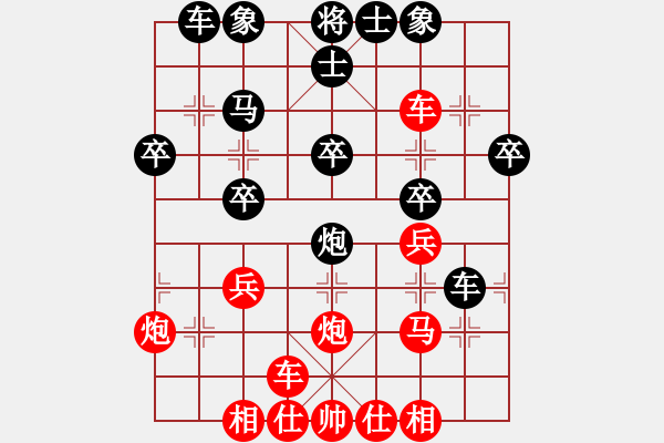 象棋棋譜圖片：岳家軍戰(zhàn)文(5r)-勝-弈林探花(3級) - 步數：30 