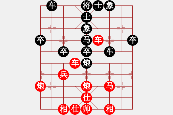 象棋棋譜圖片：岳家軍戰(zhàn)文(5r)-勝-弈林探花(3級) - 步數：40 