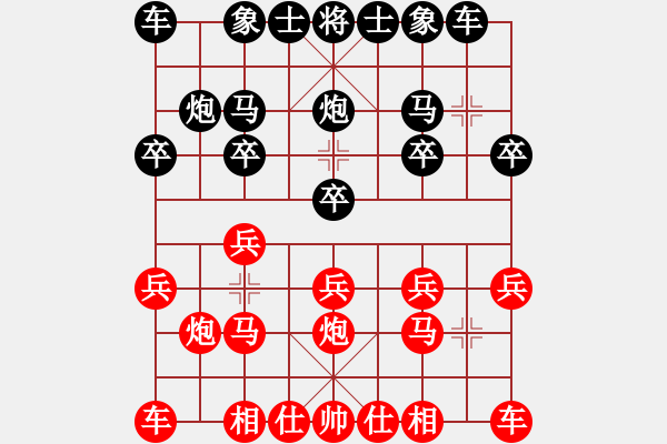 象棋棋譜圖片：葬心紅勝朝圓夕不圓【仙人指路對(duì)中炮】 - 步數(shù)：10 