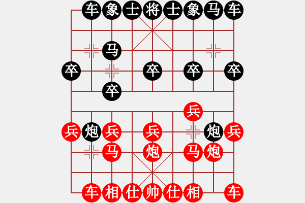 象棋棋譜圖片：無名小卒 [921937763] -VS- 棋友-魚aiq鳥[575644877] - 步數(shù)：10 