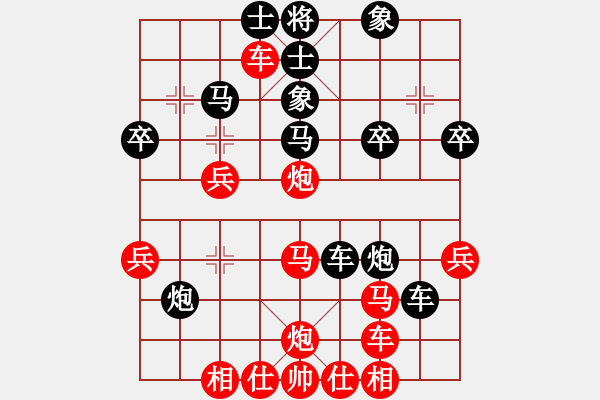 象棋棋譜圖片：孤獨(dú)求拜(6星)-負(fù)-雙槍董一撞(2弦) - 步數(shù)：32 