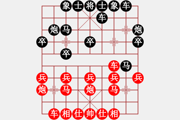 象棋棋譜圖片：darunfa(2段)-負-密碼大師(1段) - 步數：20 